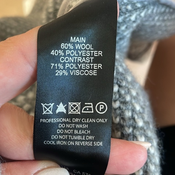 Ever New Wool Oversized Coat - Size 10 - Picture 5 of 5